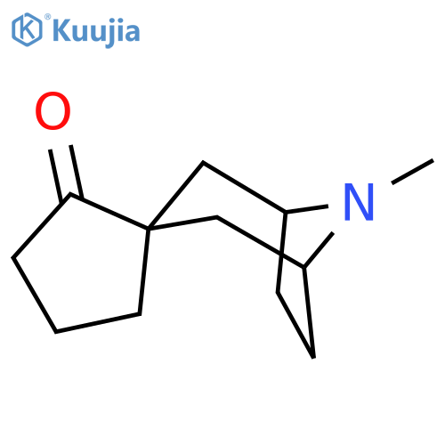 8-methyl-8-azaspirobicyclo3.2.1octane-3,1'-cyclopentane-2'-one structure