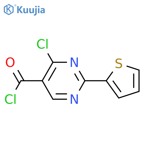 4-chloro-2-(thiophen-2-yl)pyrimidine-5-carbonyl chloride structure
