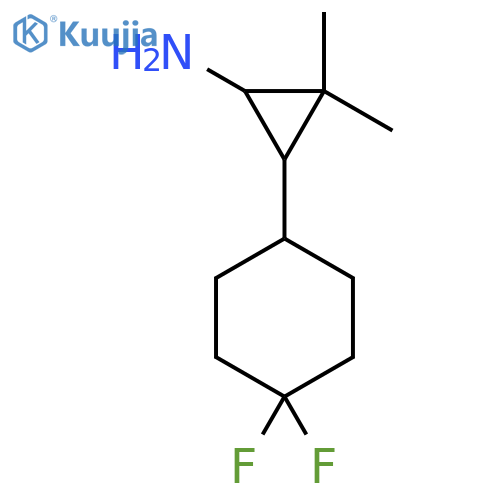 3-(4,4-difluorocyclohexyl)-2,2-dimethylcyclopropan-1-amine structure