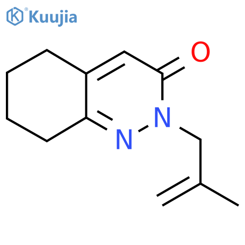2-(2-methylprop-2-en-1-yl)-2,3,5,6,7,8-hexahydrocinnolin-3-one structure