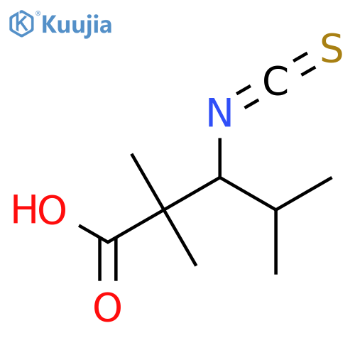 3-isothiocyanato-2,2,4-trimethylpentanoic acid structure