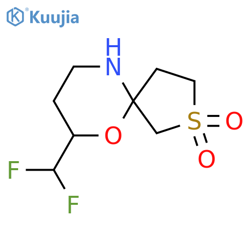 7-(difluoromethyl)-6-oxa-2lambda6-thia-10-azaspiro4.5decane-2,2-dione structure