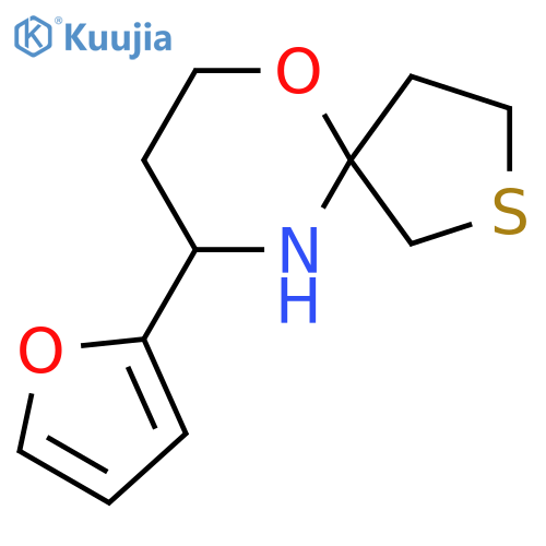 9-(furan-2-yl)-6-oxa-2-thia-10-azaspiro4.5decane structure