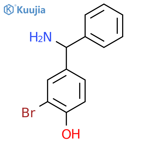 4-amino(phenyl)methyl-2-bromophenol structure