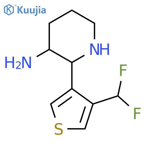 2-4-(difluoromethyl)thiophen-3-ylpiperidin-3-amine structure