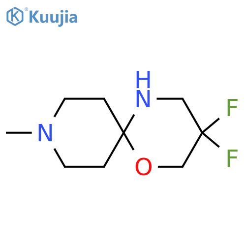 3,3-difluoro-9-methyl-1-oxa-5,9-diazaspiro5.5undecane structure