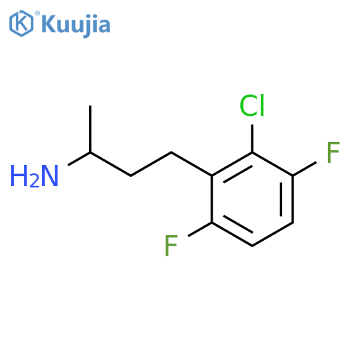 4-(2-chloro-3,6-difluorophenyl)butan-2-amine structure