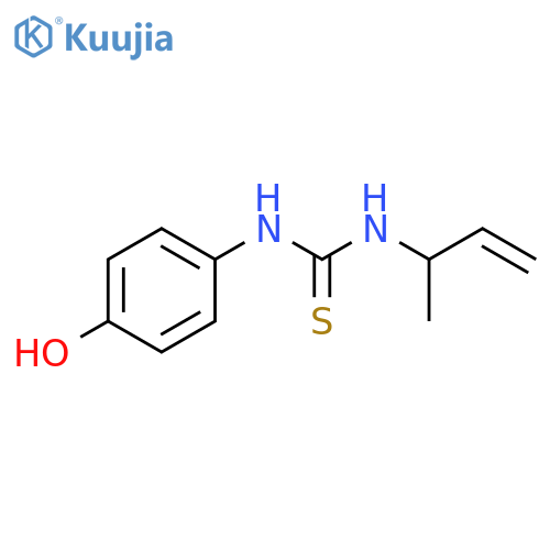 3-(but-3-en-2-yl)-1-(4-hydroxyphenyl)thiourea structure