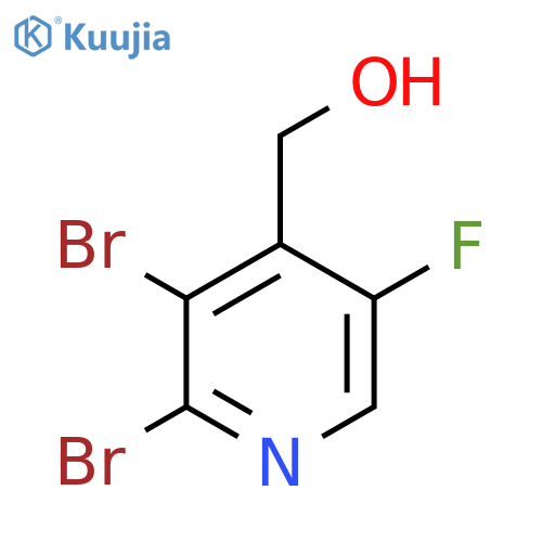 (2,3-Dibromo-5-fluoropyridin-4-yl)methanol structure