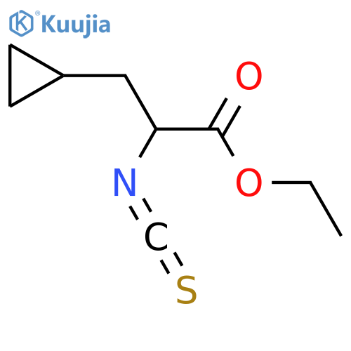 ethyl 3-cyclopropyl-2-isothiocyanatopropanoate structure