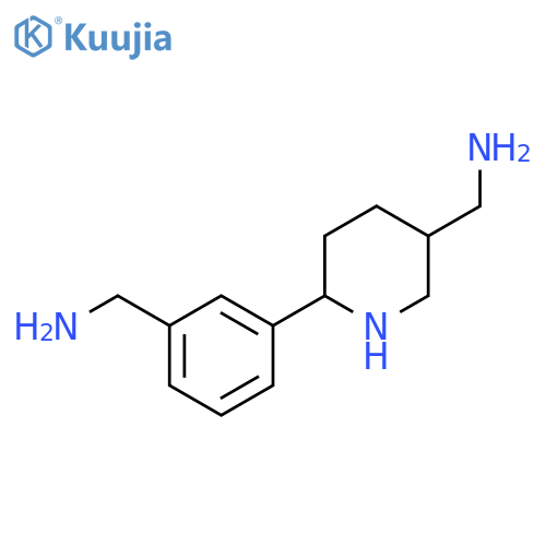{6-3-(aminomethyl)phenylpiperidin-3-yl}methanamine structure