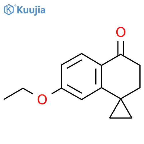 7'-ethoxy-3',4'-dihydro-2'H-spirocyclopropane-1,1'-naphthalene-4'-one structure