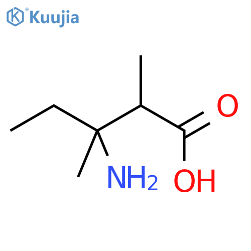 3-amino-2,3-dimethylpentanoic acid structure