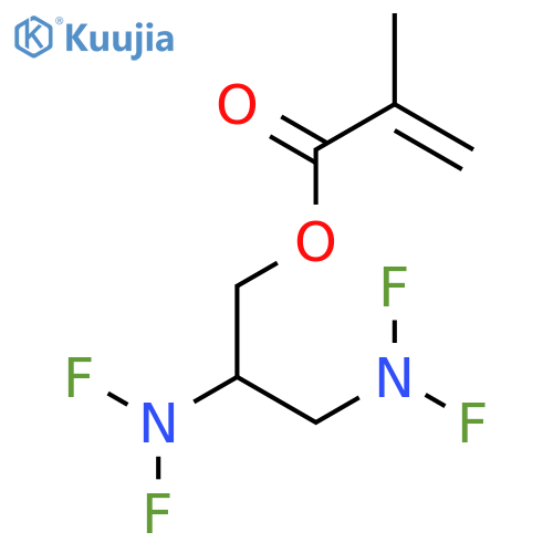 2-Propenoic acid, 2-methyl-, 2,3-bis(difluoroamino)propyl ester structure