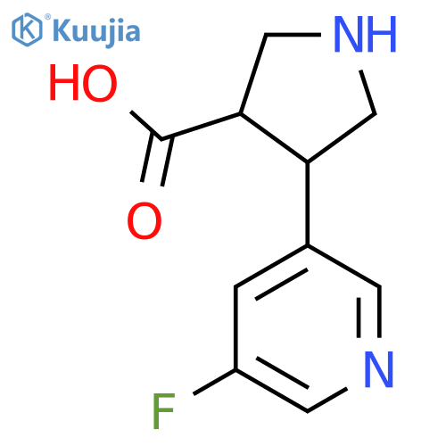 4-(5-fluoropyridin-3-yl)pyrrolidine-3-carboxylic acid structure