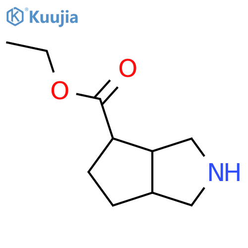 Ethyl octahydrocyclopenta[c]pyrrole-4-carboxylate structure