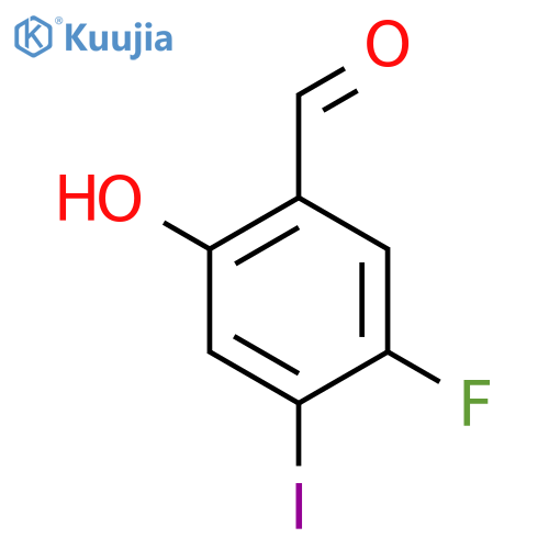 5-fluoro-2-hydroxy-4-iodobenzaldehyde structure