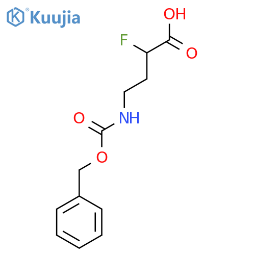4-{[(Benzyloxy)carbonyl]amino}-2-fluorobutanoic acid structure