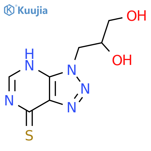 3-{7-sulfanyl-3H-1,2,3triazolo4,5-dpyrimidin-3-yl}propane-1,2-diol structure