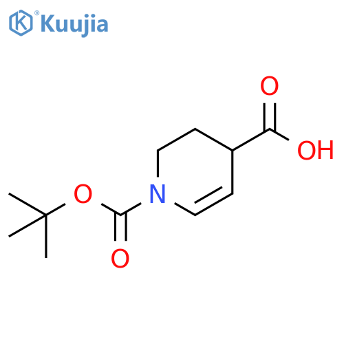 1-tert-butoxycarbonyl-3,4-dihydro-2H-pyridine-4-carboxylic acid structure