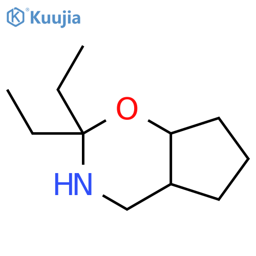 2,2-diethyl-octahydrocyclopentae1,3oxazine structure