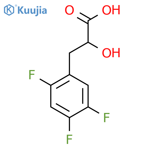 2-hydroxy-3-(2,4,5-trifluorophenyl)propanoic acid structure