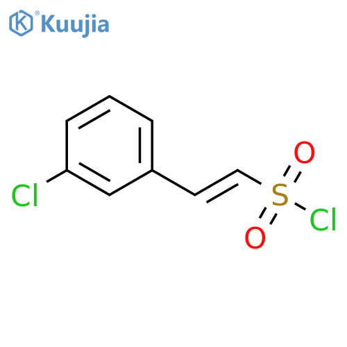 (E)-2-(3-chlorophenyl)ethene-1-sulfonyl chloride structure