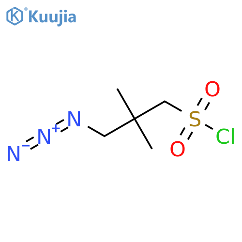 3-Azido-2,2-dimethylpropane-1-sulfonyl chloride structure