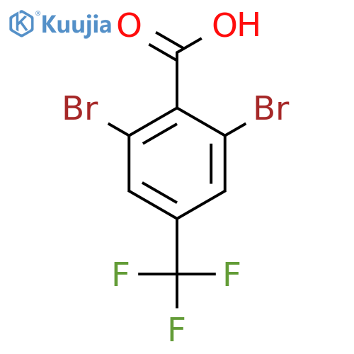 2,6-Dibromo-4-(trifluoromethyl)benZoic acid structure