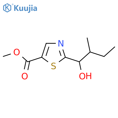 methyl 2-(1-hydroxy-2-methylbutyl)-1,3-thiazole-5-carboxylate structure
