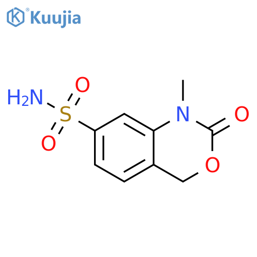 1-Methyl-2-oxo-1,4-dihydro-2H-benzo[d][1,3]oxazine-7-sulfonic acid amide structure