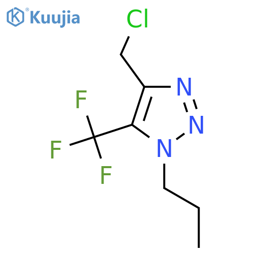 4-(chloromethyl)-1-propyl-5-(trifluoromethyl)-1H-1,2,3-triazole structure