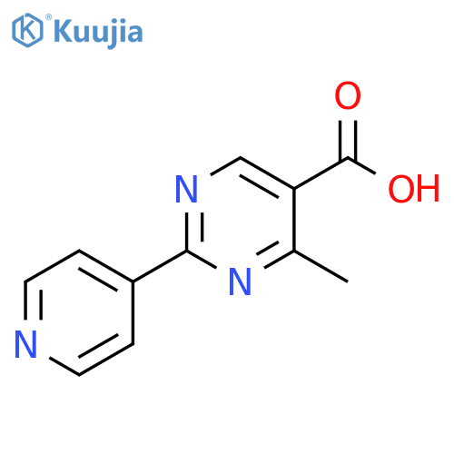 5-Pyrimidinecarboxylic acid, 4-methyl-2-(4-pyridinyl)- structure