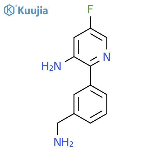 2-3-(aminomethyl)phenyl-5-fluoropyridin-3-amine structure