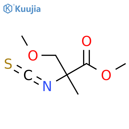 methyl 2-isothiocyanato-3-methoxy-2-methylpropanoate structure