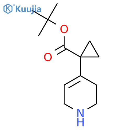tert-butyl 1-(1,2,3,6-tetrahydropyridin-4-yl)cyclopropane-1-carboxylate structure