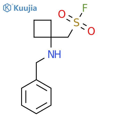1-(benzylamino)cyclobutylmethanesulfonyl fluoride structure