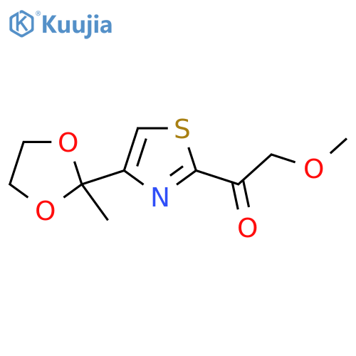 2-methoxy-1-4-(2-methyl-1,3-dioxolan-2-yl)-1,3-thiazol-2-ylethan-1-one structure