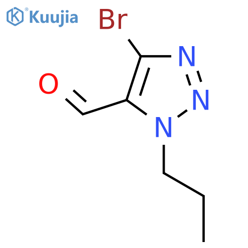 4-bromo-1-propyl-1H-1,2,3-triazole-5-carbaldehyde structure