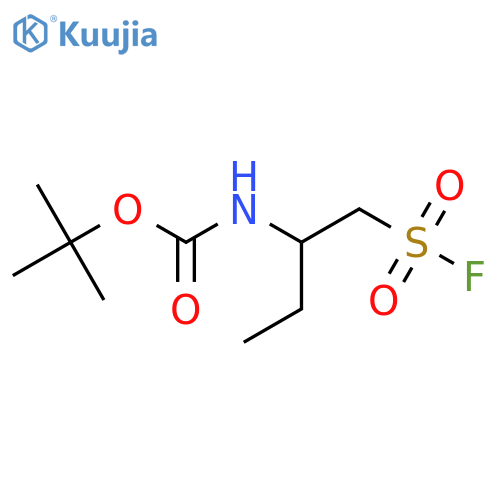 tert-butyl N-1-(fluorosulfonyl)butan-2-ylcarbamate structure