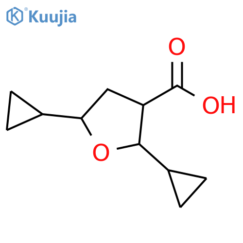 3-Furancarboxylic acid, 2,5-dicyclopropyltetrahydro- structure