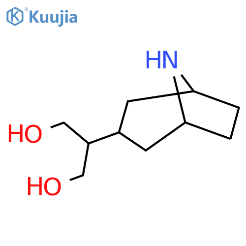 2-{8-azabicyclo3.2.1octan-3-yl}propane-1,3-diol structure