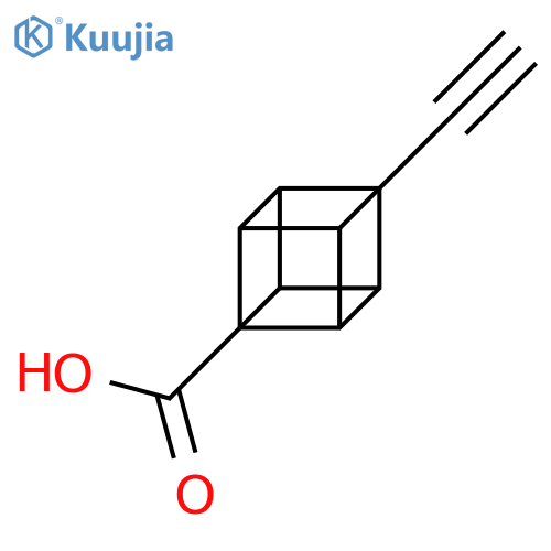 8-ethynylcubane-1-carboxylic acid structure