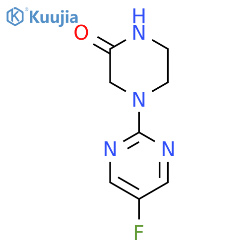 4-(5-Fluoropyrimidin-2-yl)piperazin-2-one structure