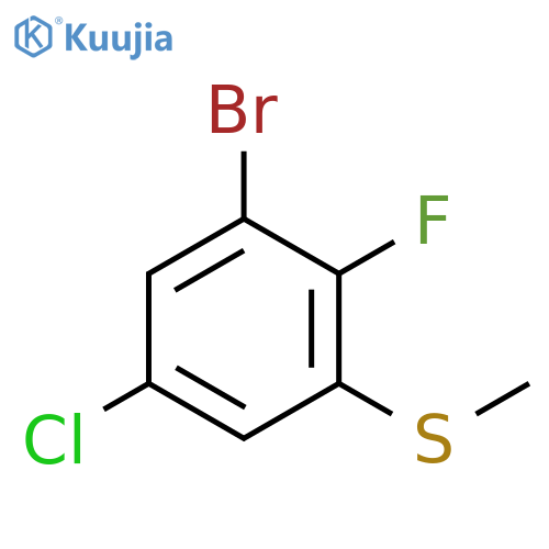 (3-Bromo-5-chloro-2-fluorophenyl)(methyl)sulfane structure