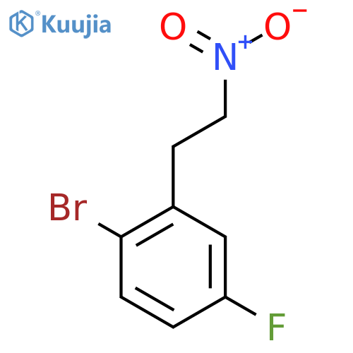 1-bromo-4-fluoro-2-(2-nitroethyl)benzene structure