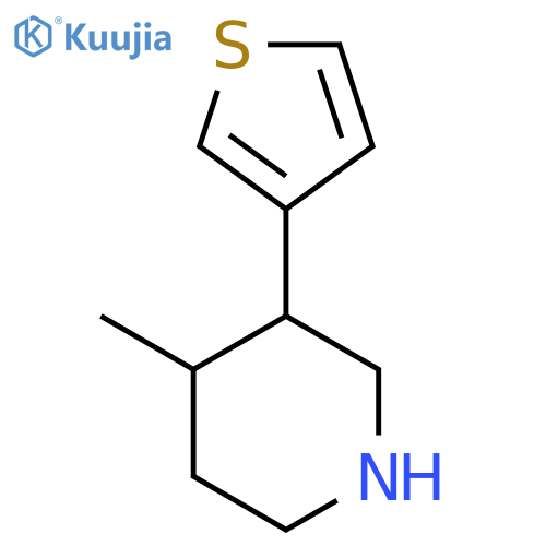 4-methyl-3-(thiophen-3-yl)piperidine structure