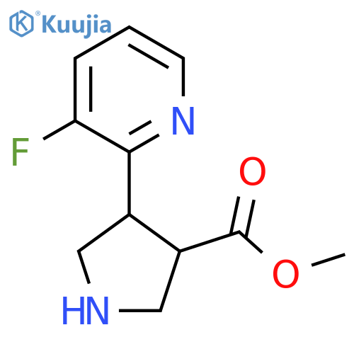 methyl 4-(3-fluoropyridin-2-yl)pyrrolidine-3-carboxylate structure