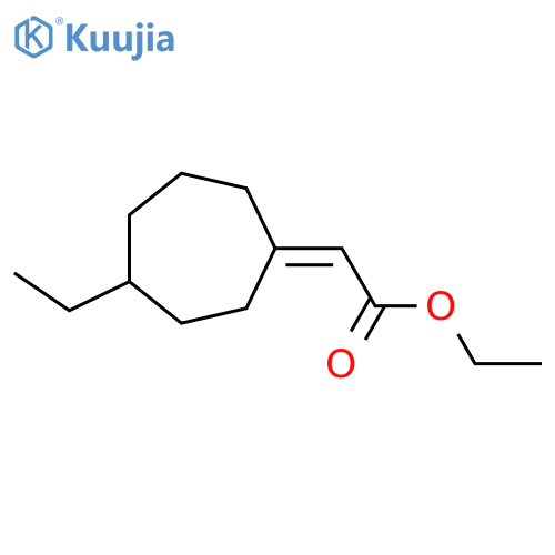 ethyl 2-(1Z)-4-ethylcycloheptylideneacetate structure