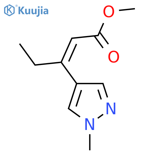 methyl (2Z)-3-(1-methyl-1H-pyrazol-4-yl)pent-2-enoate structure